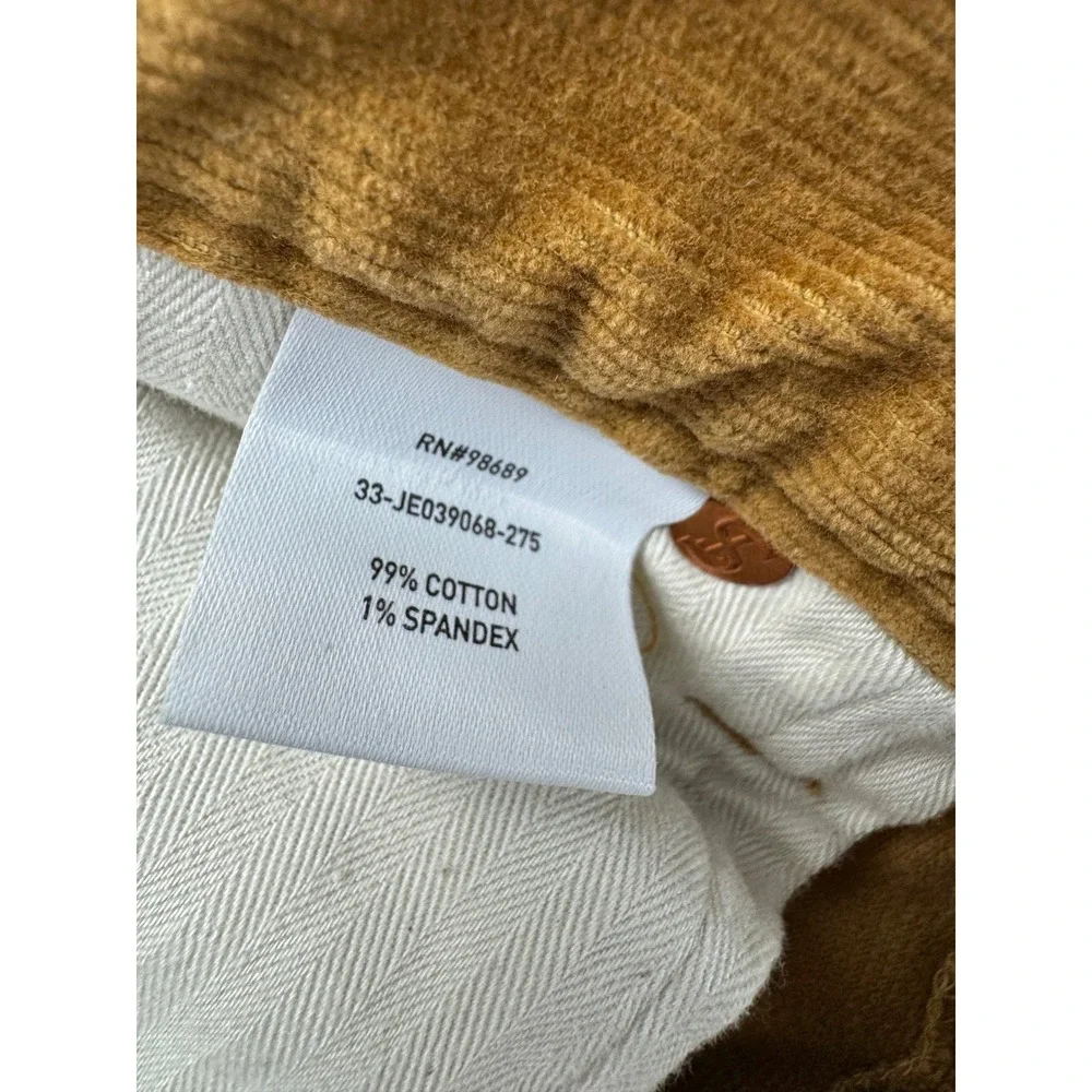 Todd Snyder Mens Slim Fit Corduroy Pants Tobacco Brown 30x32
